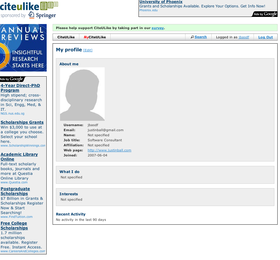 CiteULike profile image