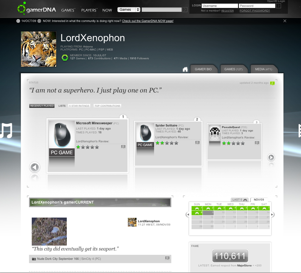 gamerDNA profile image